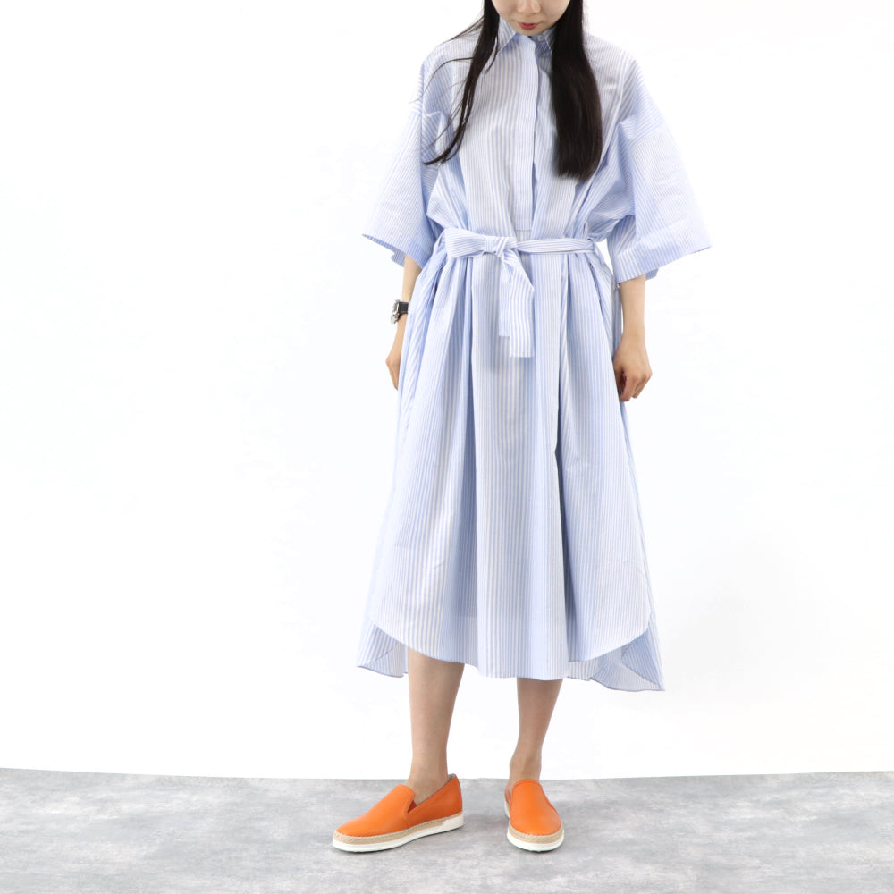 トッズ スリッポン スニーカー エスパドリーユ GOMMA RAFIA TV PANTOFOLA PELLE 5JI ARANCIO レディース オレンジ レザー フラットシューズ XXW0TV0J97Z5J1G803
