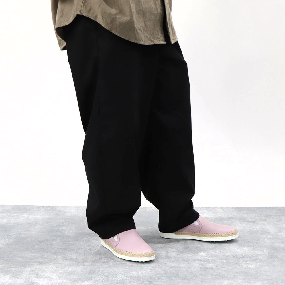 トッズ スリッポン スニーカー メンズ レディース ユニセックス エスパドリーユ ピンク レザー 無地 XXW0TV0J97Z5J1L020