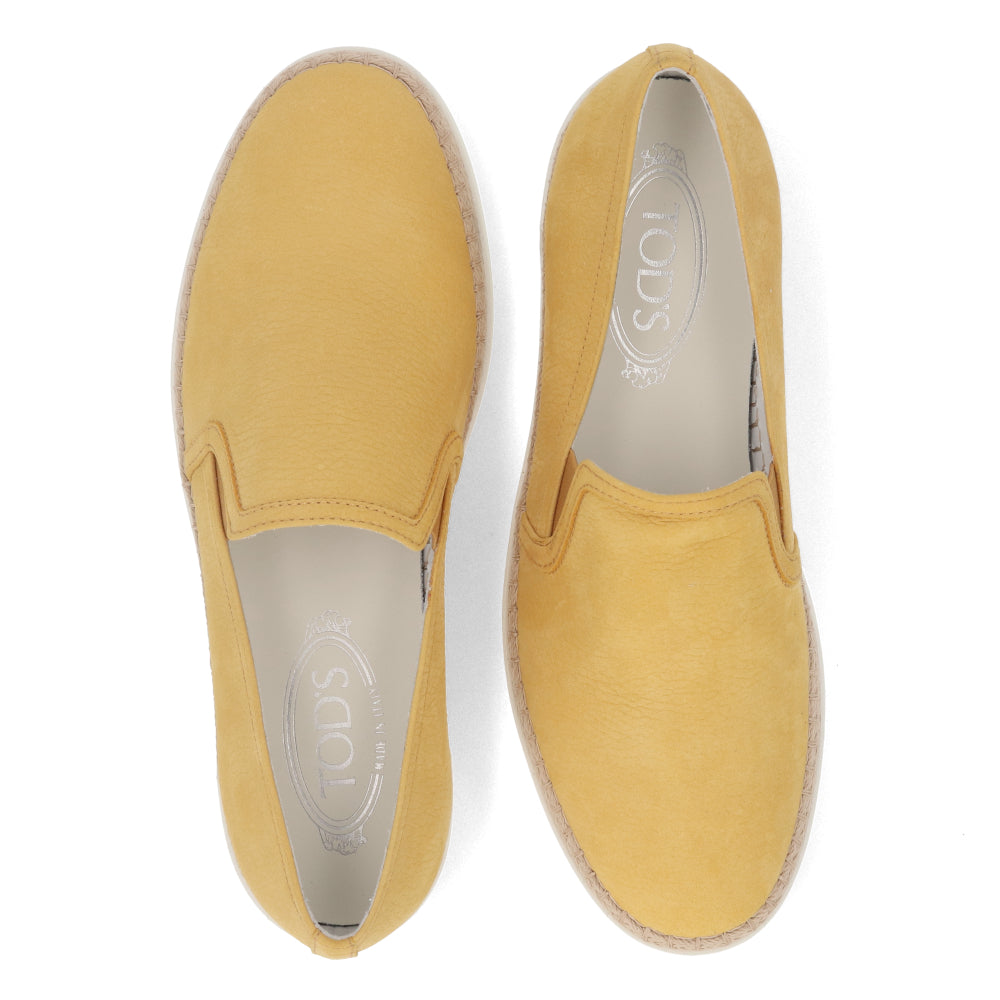 トッズ TOD’S スリッポン イエロー レザー ユニセックス
