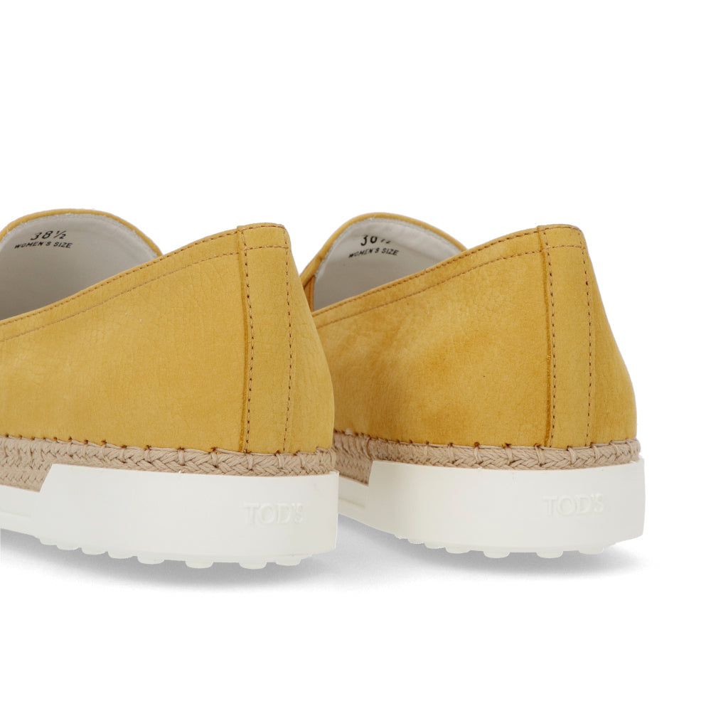 トッズ TOD’S スリッポン イエロー レザー ユニセックス