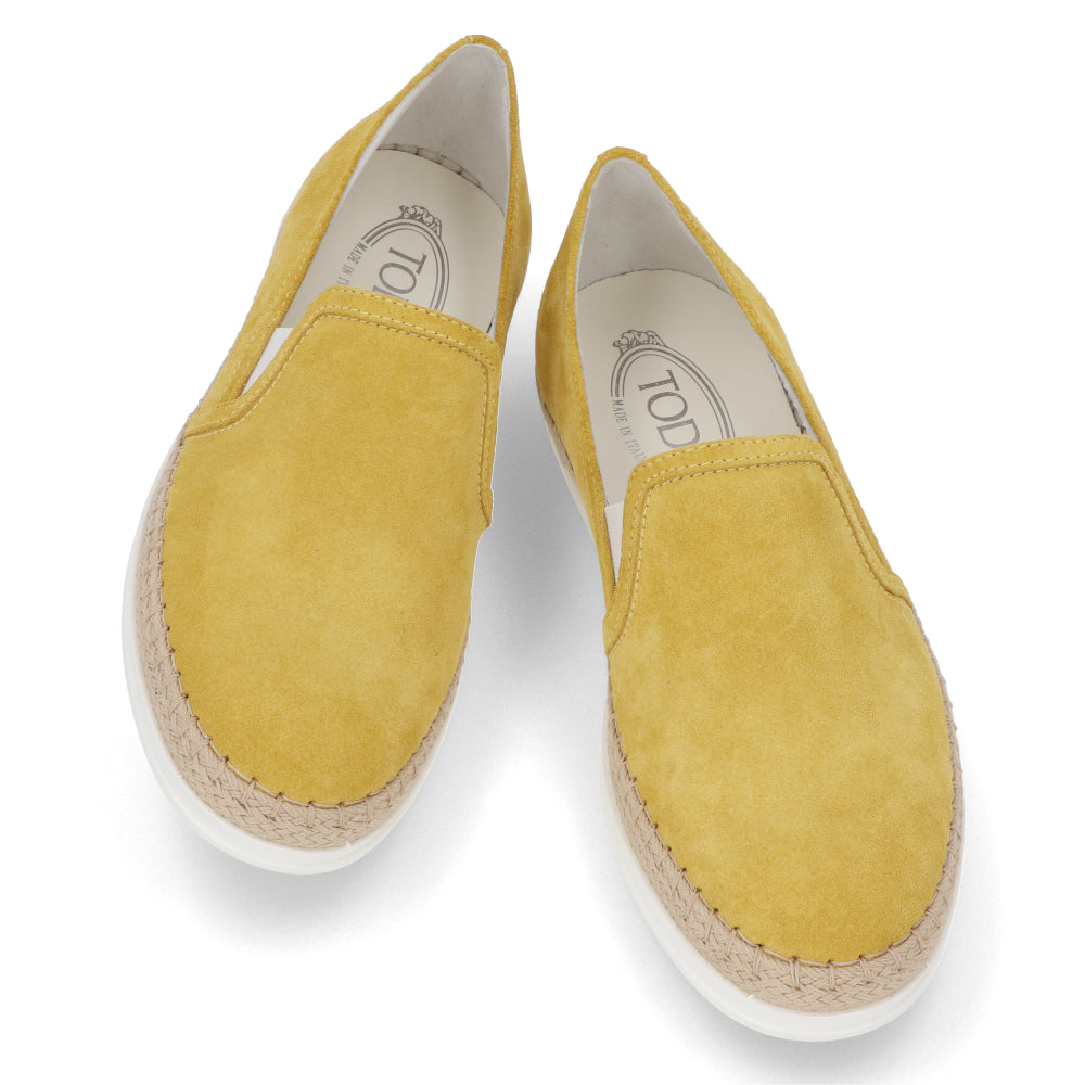 トッズ TOD’S スリッポン イエロー スエード ユニセックス