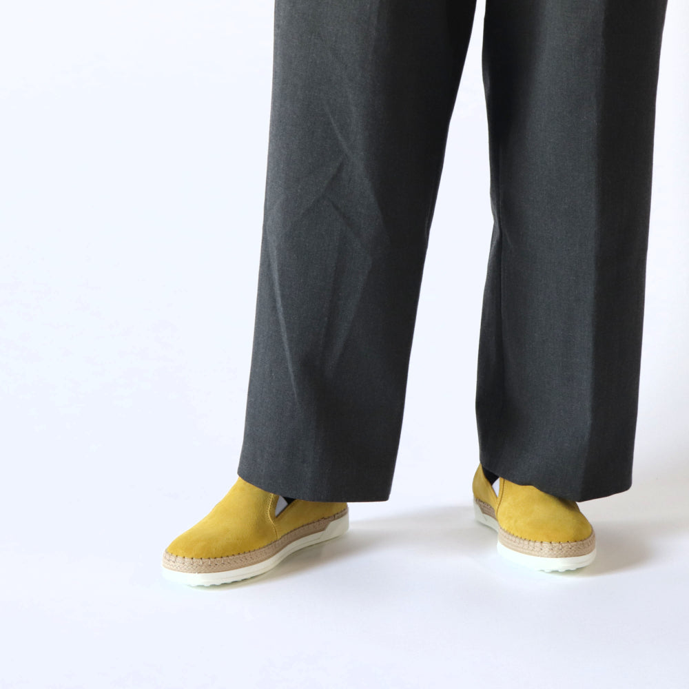 トッズ TOD’S スリッポン イエロー スエード ユニセックス