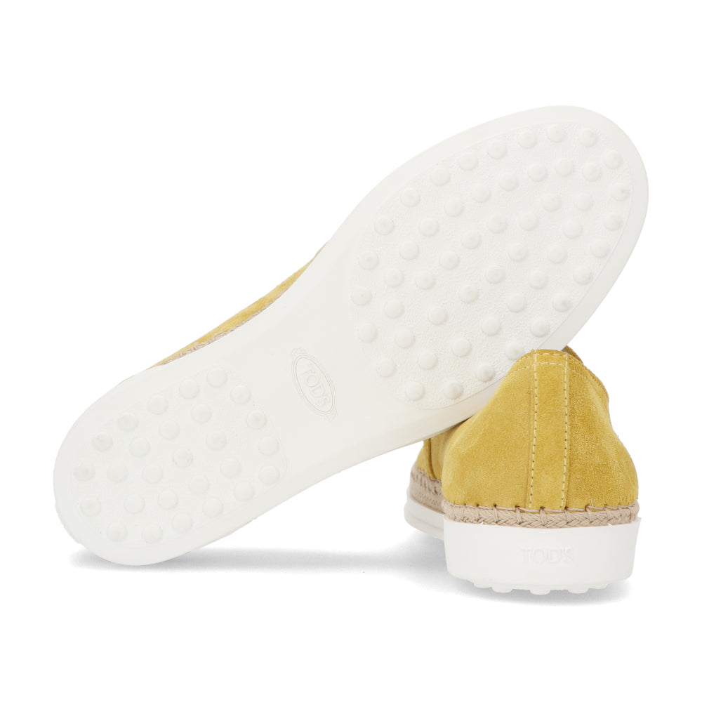 トッズ TOD’S スリッポン イエロー スエード ユニセックス