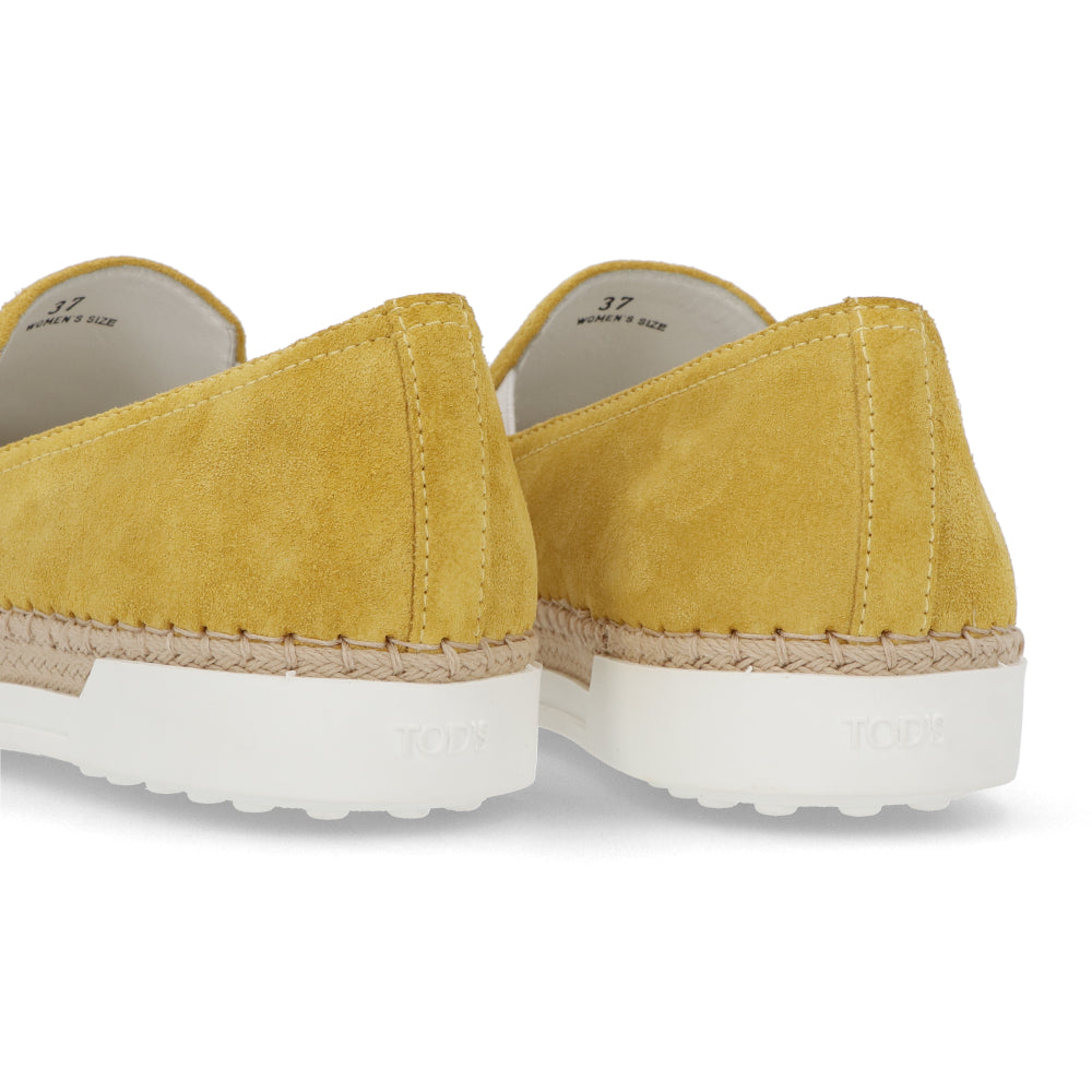 トッズ TOD’S スリッポン イエロー スエード ユニセックス