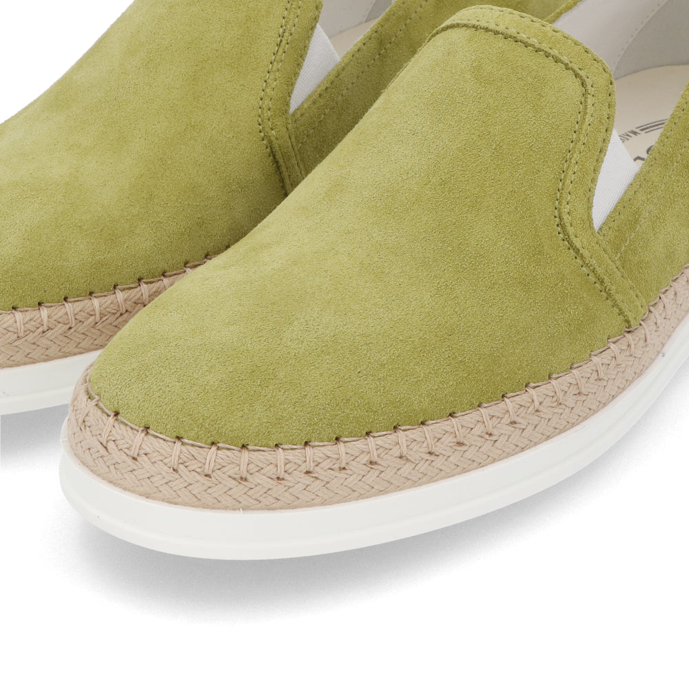 TOD’S スリッポン エスパドリーユ グリーン スエード