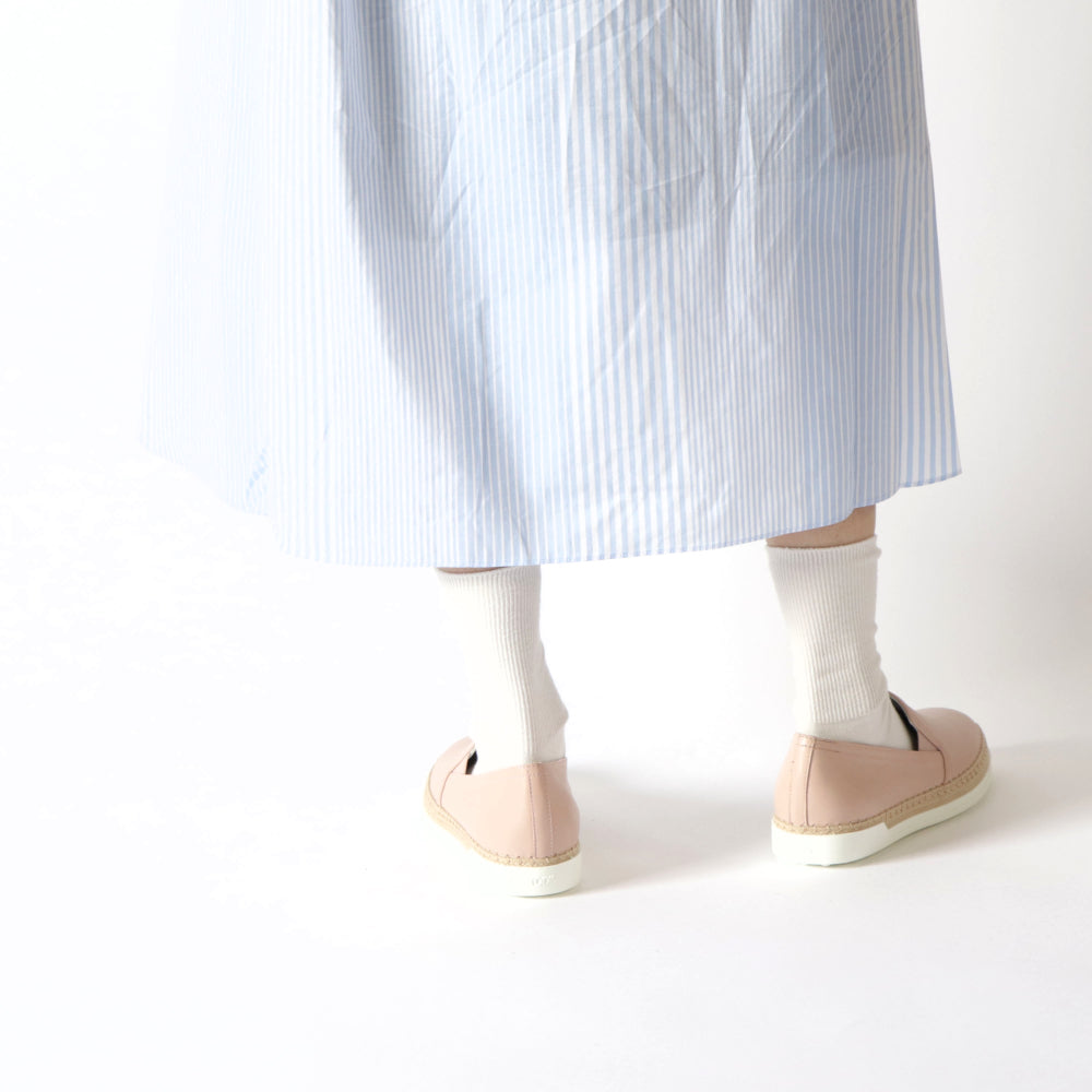 トッズ スリッポン スニーカー レディース エスパドリーユ GOMMA RAFIA TV PANTOFOLA PELLE JUS BALLERINA ピンク レザー フラット XXW0TV0J97ZJUS M011