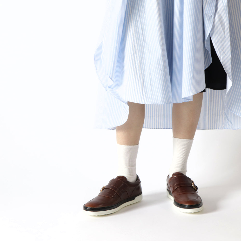 TOD’S スニーカー スリッポン ブラウン レザー ローカット