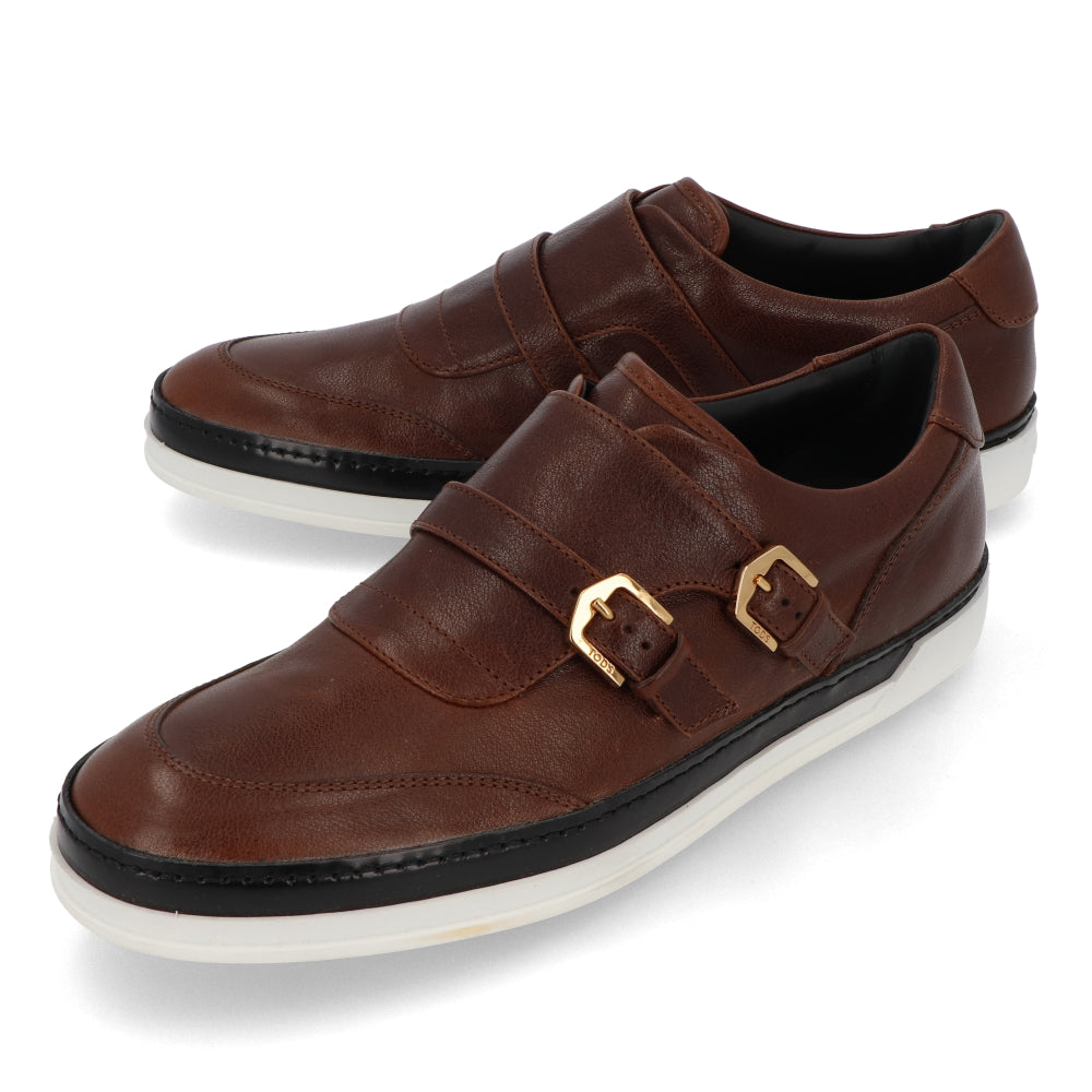 TOD’S スニーカー スリッポン ブラウン レザー ローカット