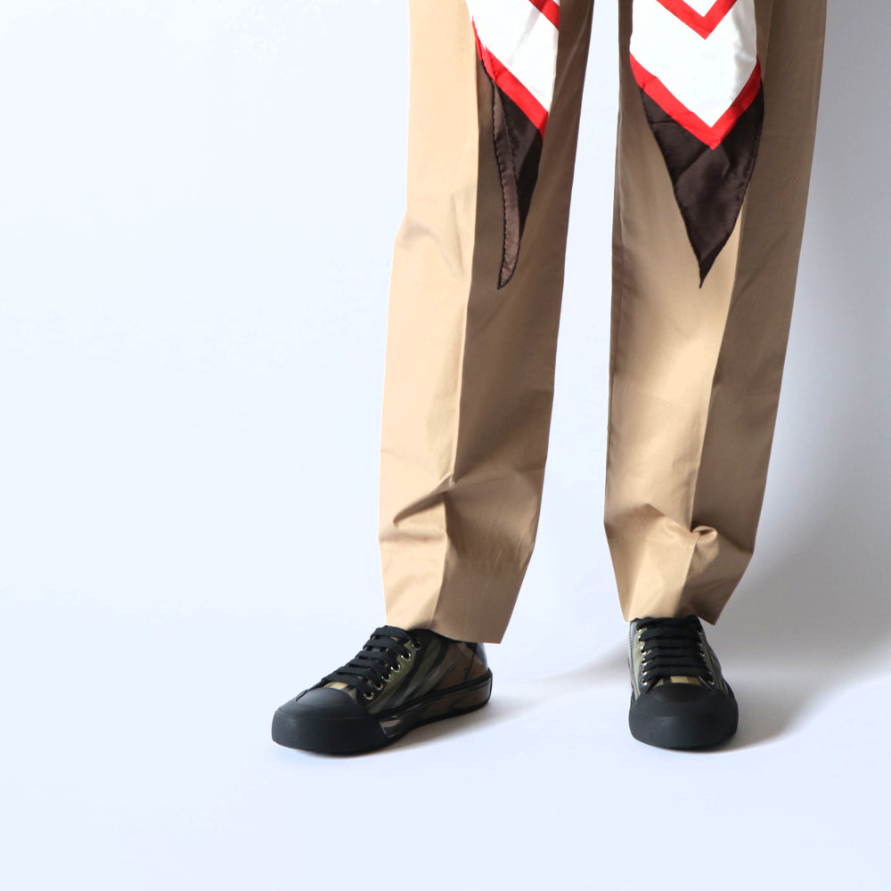 トッズ スニーカー CASS.GOMMA 26A ALL.PUNT.DIS.ZEBRA EZO グリーン系 ローカット アニマル柄 カモフラ柄 ゼブラ