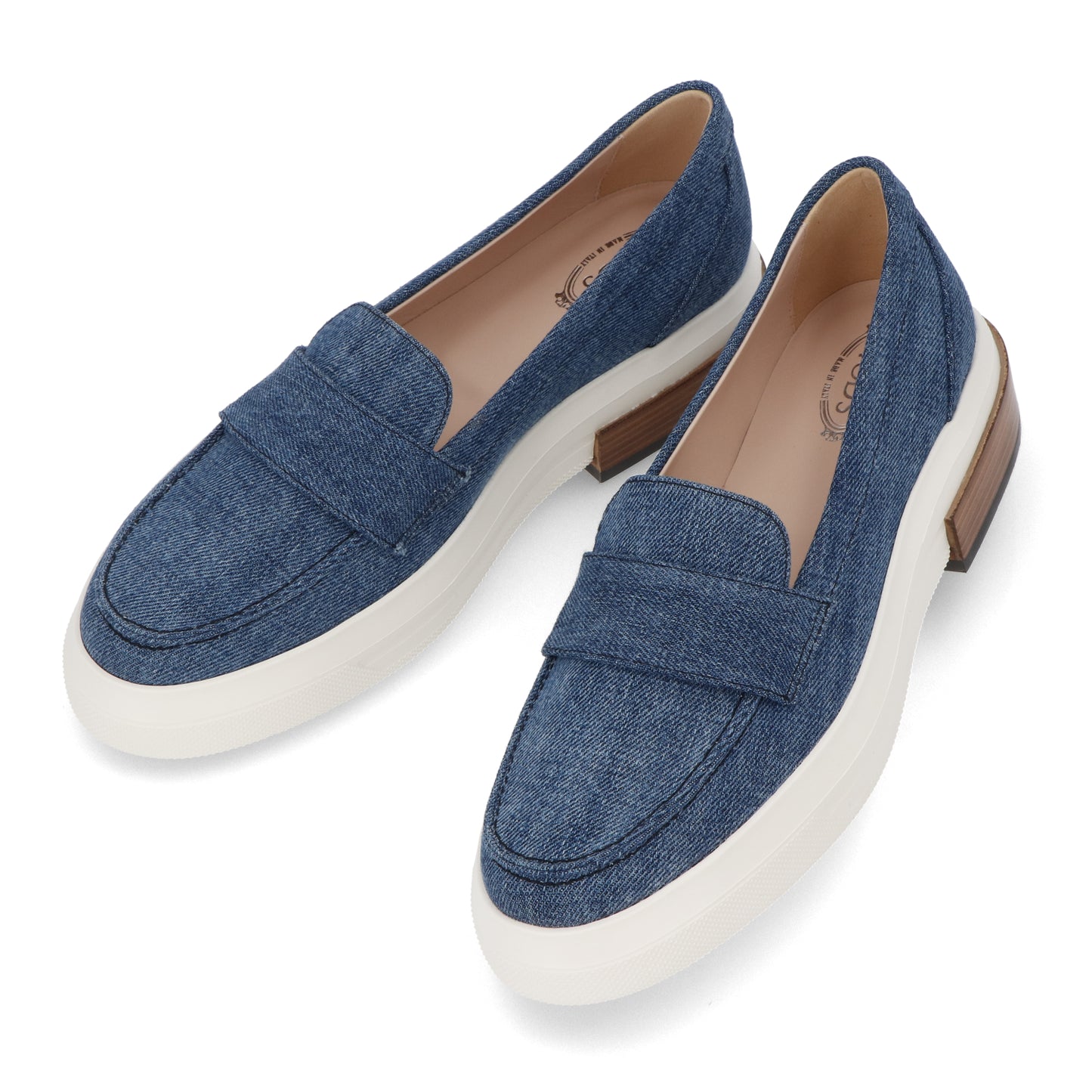 トッズ XXW92B0Y41YJD1 ブルー ローファ デニム