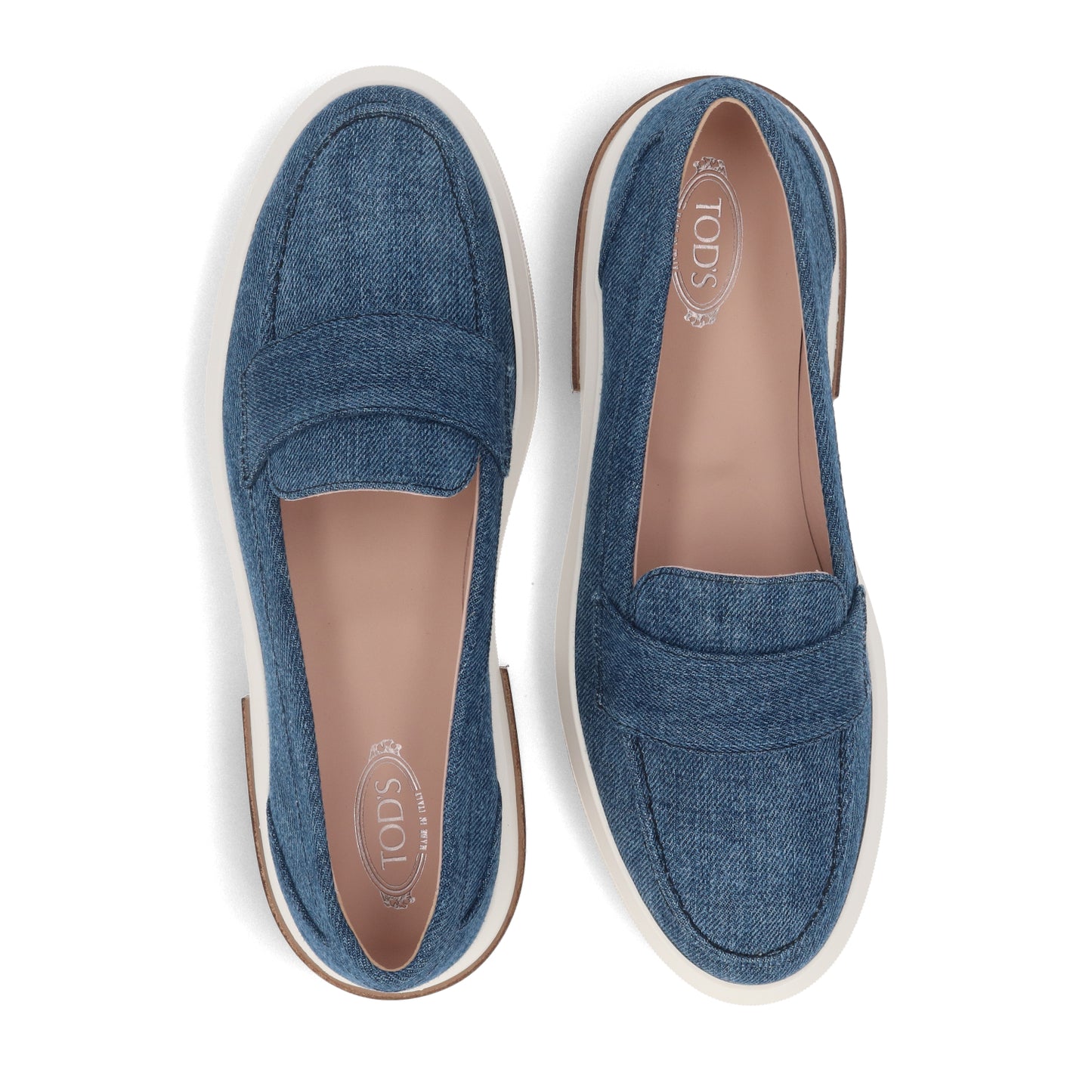 トッズ XXW92B0Y41YJD1 ブルー ローファ デニム