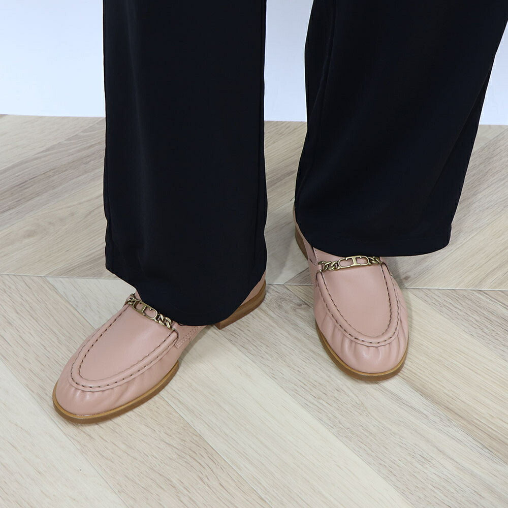 TOD'S トッズ ピンクベージュ ロゴ ローファー XXW19K0HC80SOM – BOUJÉTOI