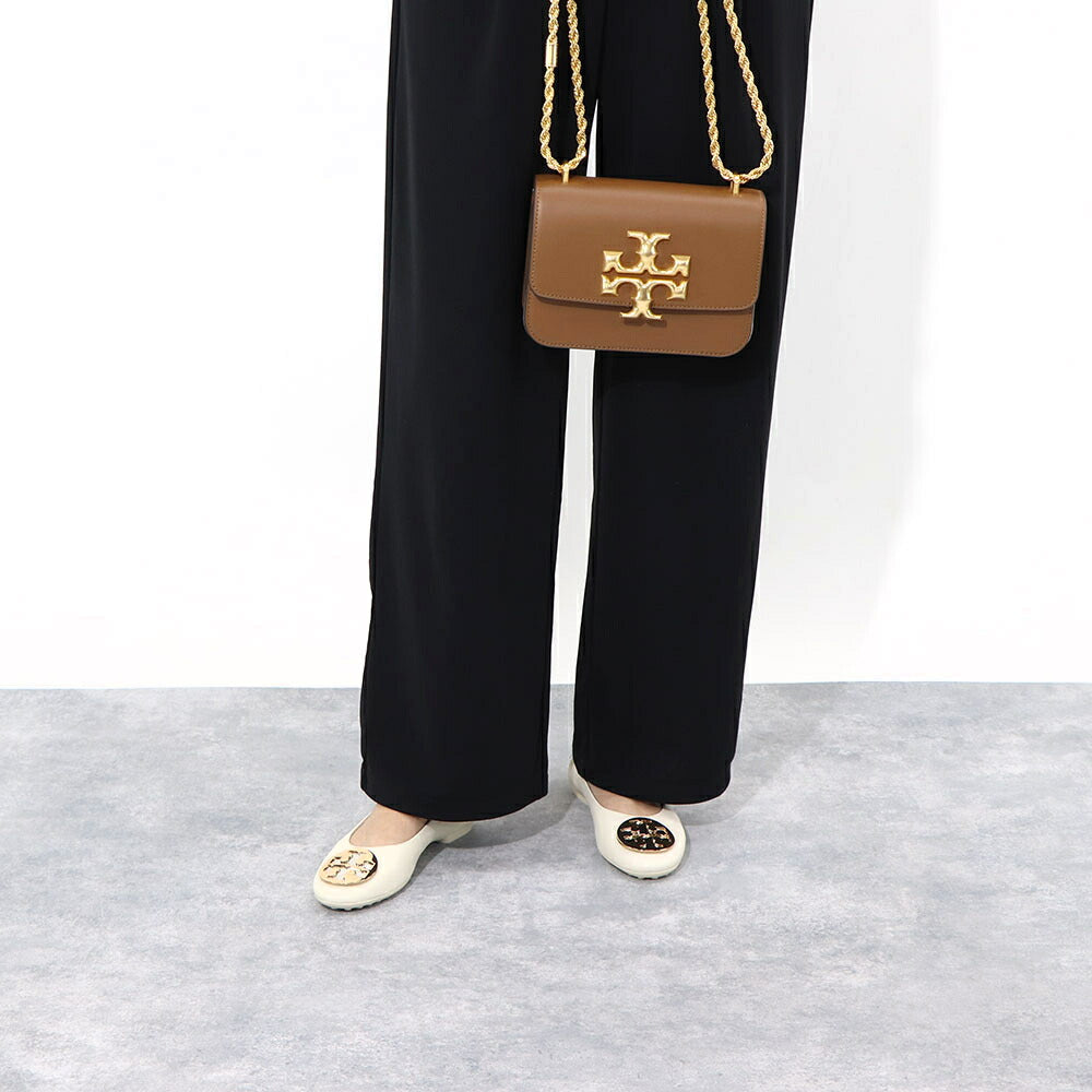 トリー バーチ Tory Burch シューズ パンプス レディース CLAIRE BALLET クレア バレエ アイボリー レザー ラバー バレエシューズ ダブルT ヒールなし 146119 104