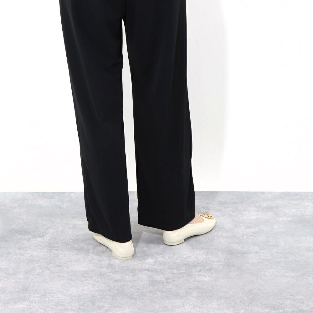 トリー バーチ Tory Burch シューズ パンプス レディース CLAIRE BALLET クレア バレエ アイボリー レザー ラバー バレエシューズ ダブルT ヒールなし 146119 104