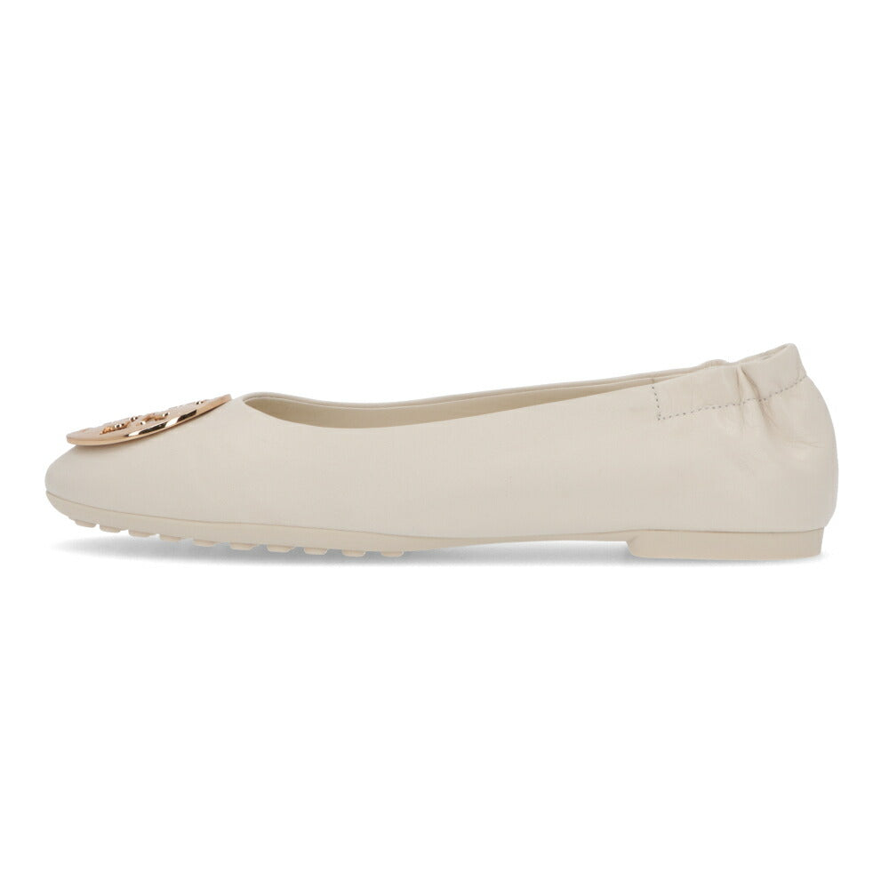 トリー バーチ Tory Burch シューズ パンプス レディース CLAIRE BALLET クレア バレエ アイボリー レザー ラバー バレエシューズ ダブルT ヒールなし 146119 104