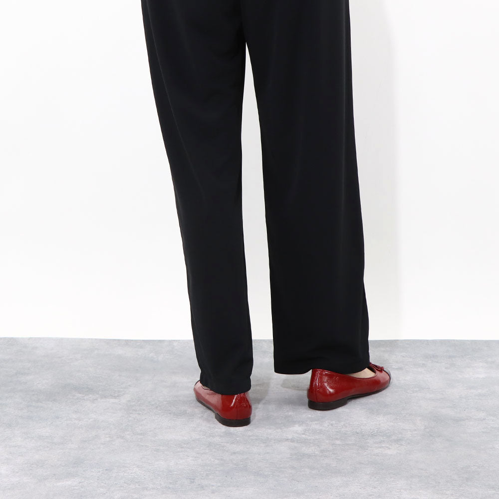 トリー バーチ Tory Burch シューズ パンプス レディース CAP TOE BALLET キャップ トゥバレエ ダークブラウン×レッド レザー バレエシューズ ダブルT ヒールなし 154510 200