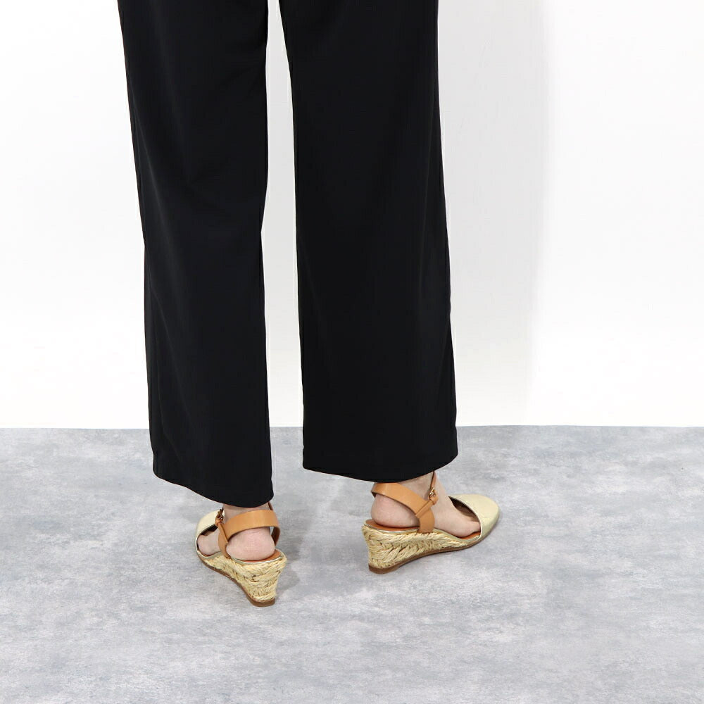 トリー バーチ Tory Burch シューズ サンダル レディース CLOSED TOE MID ESPADRILLE ゴールド レザー エスパドリーユ アンクルストラップ付き ヒールあり 150881 700
