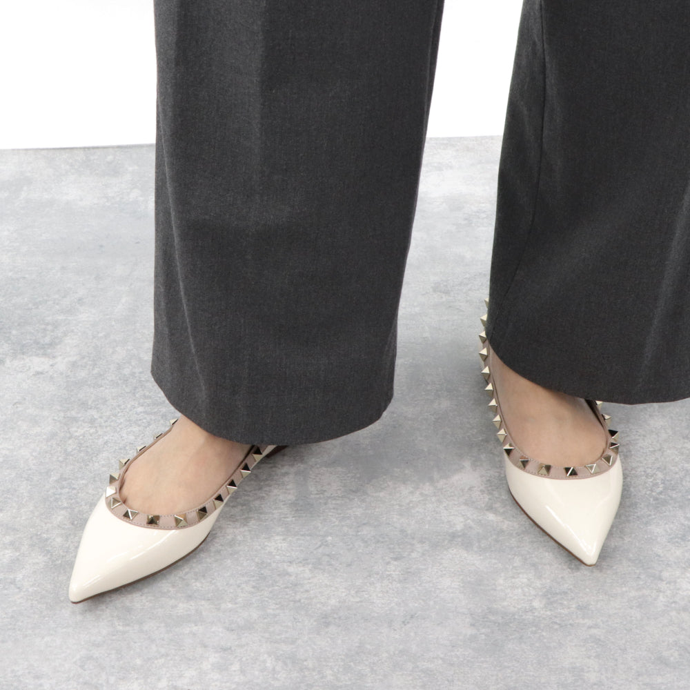 ヴァレンティノ パンプス ロックスタッズ バレリーナ