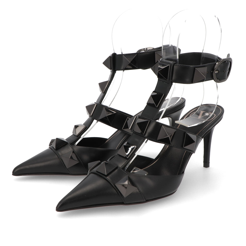 ヴァレンティノ パンプス ローマンスタッズ アンクルストラップ