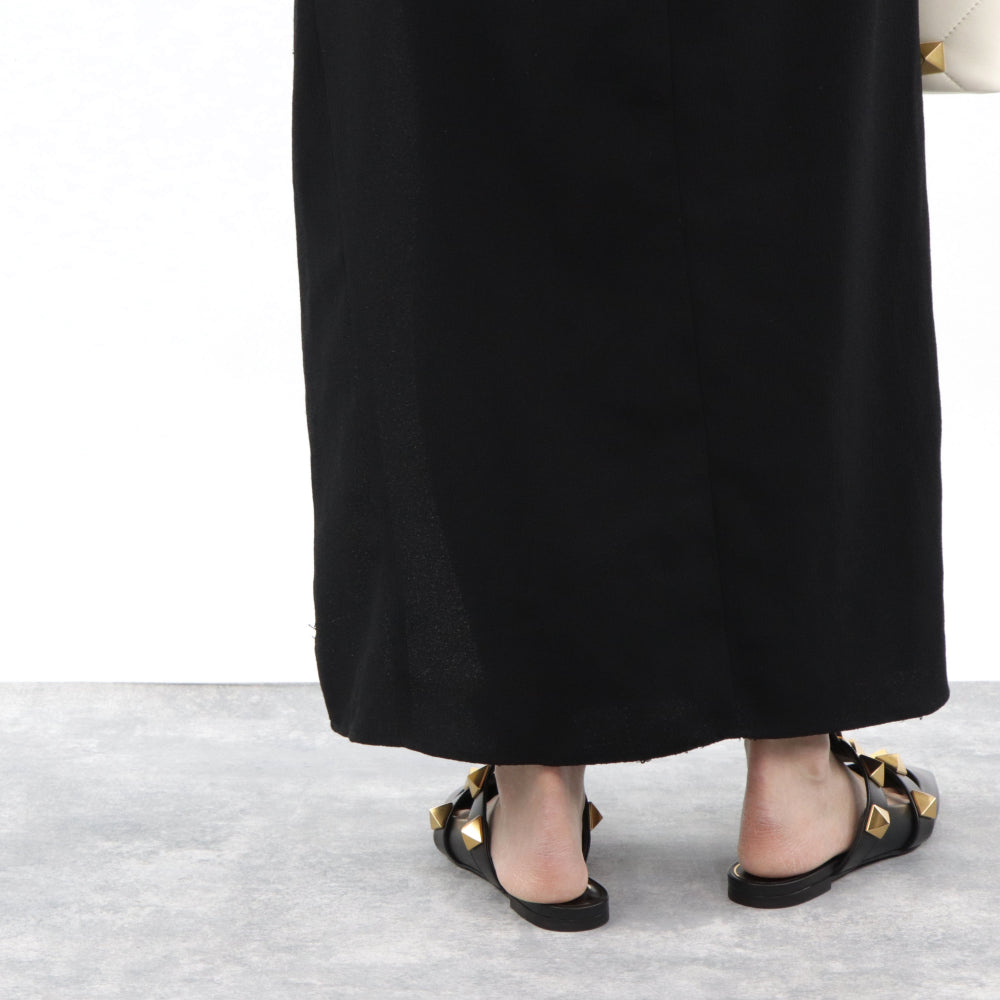 ヴァレンティノ VALENTINO サンダル ヒールなし XW0S0BY5 ZWM 0NO レディース ブラック ホワイト ロックスタッズ