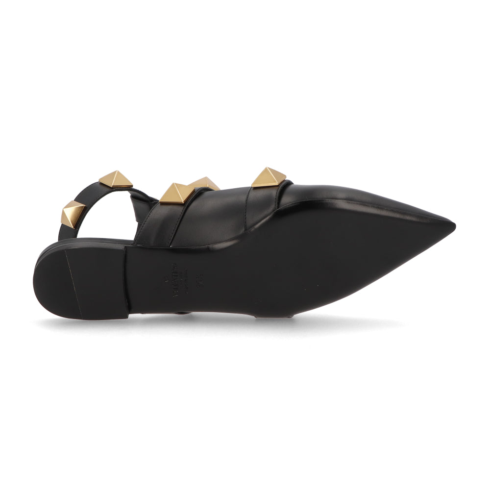ヴァレンティノ VALENTINO サンダル ヒールなし XW0S0BY5 ZWM 0NO レディース ブラック ホワイト ロックスタッズ