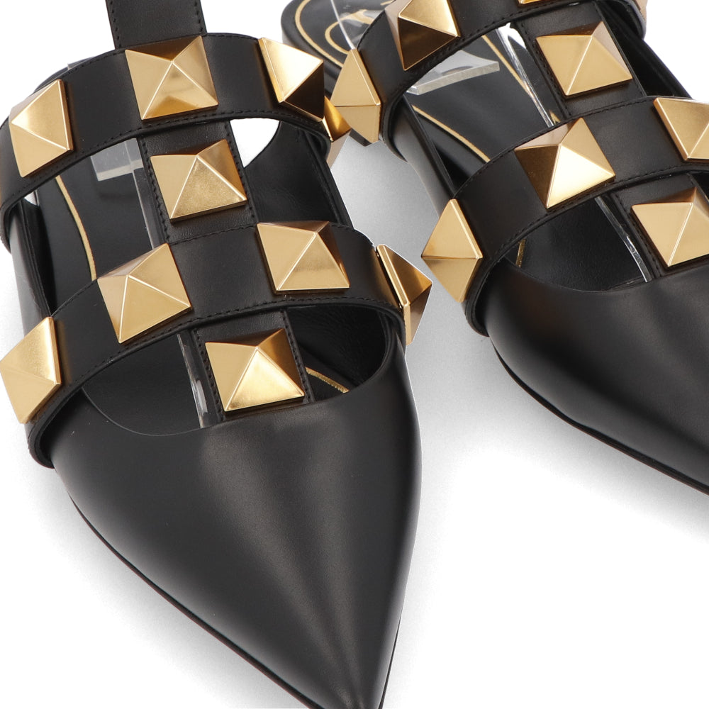 ヴァレンティノ VALENTINO サンダル ヒールなし XW0S0BY5 ZWM 0NO レディース ブラック ホワイト ロックスタッズ