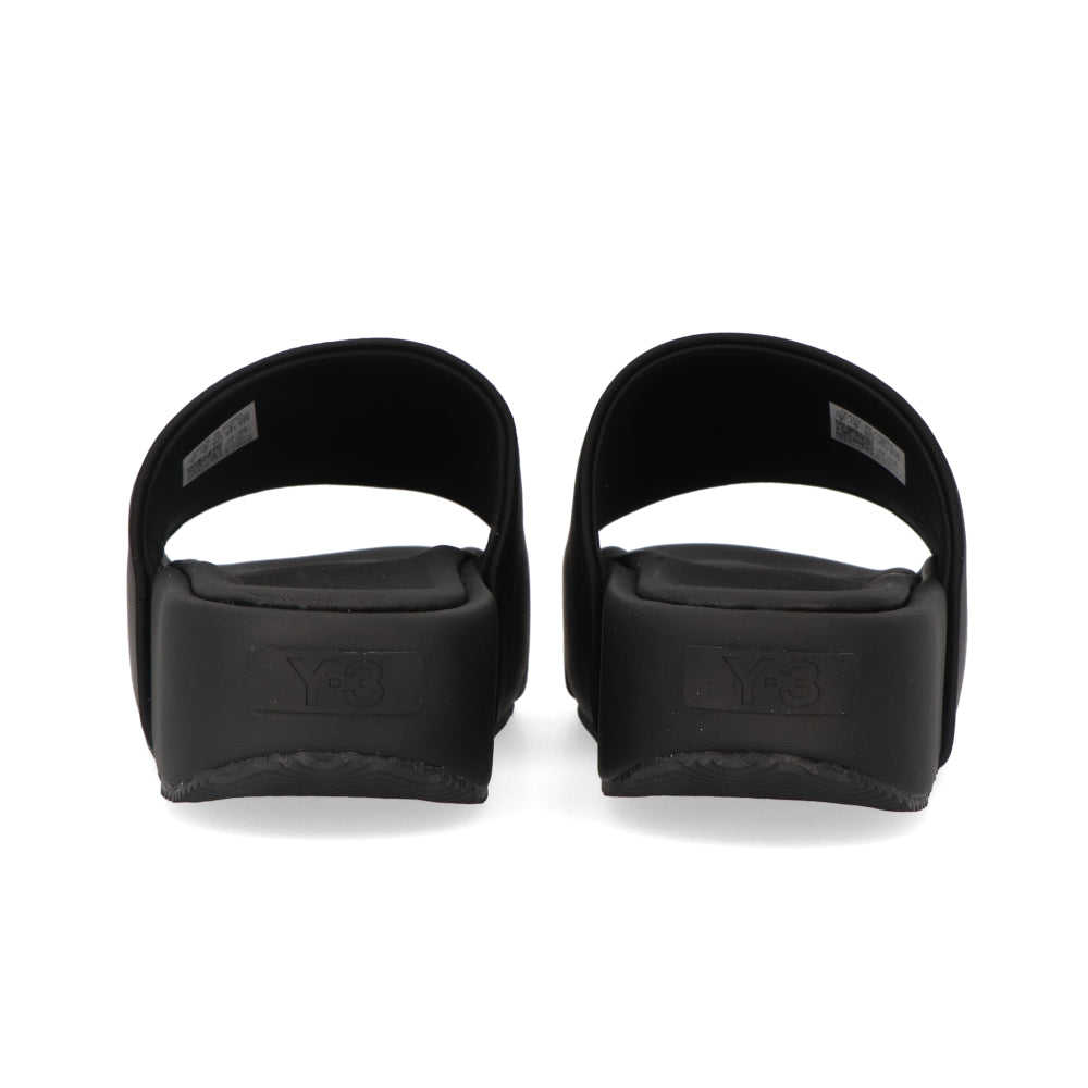 ADIDAS アディダス Y-3 ワイスリー ヨウジヤマモト FZ6403/SLIDES サンダル BLACK ブラック 厚底 ビーチサンダル 新品