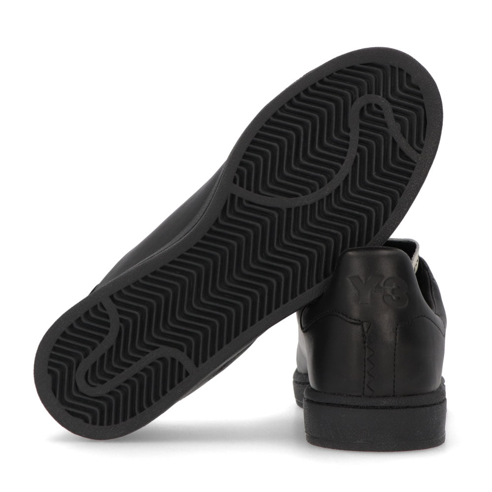 ワイスリー Y-3 シューズ スニーカー メンズ ヨウジコート ブラック レザー ロゴ ツートンカラー ステッチ アディダス ローカット EF2557
