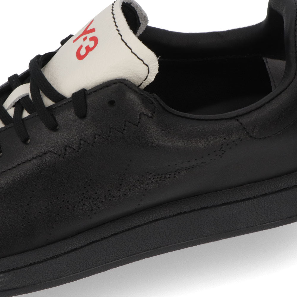 ワイスリー Y-3 シューズ スニーカー メンズ ヨウジコート ブラック レザー ロゴ ツートンカラー ステッチ アディダス ローカット EF2557