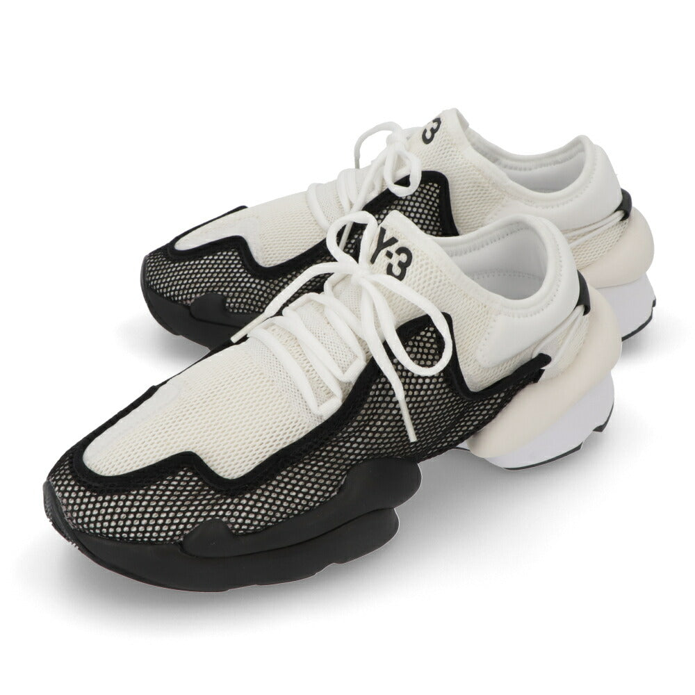 ワイスリー Y-3 シューズ スニーカー メンズ ren ホワイト×ブラック メッシュ 厚底 ロゴ メッシュ ツートンカラー アディダス ローカット EF2560