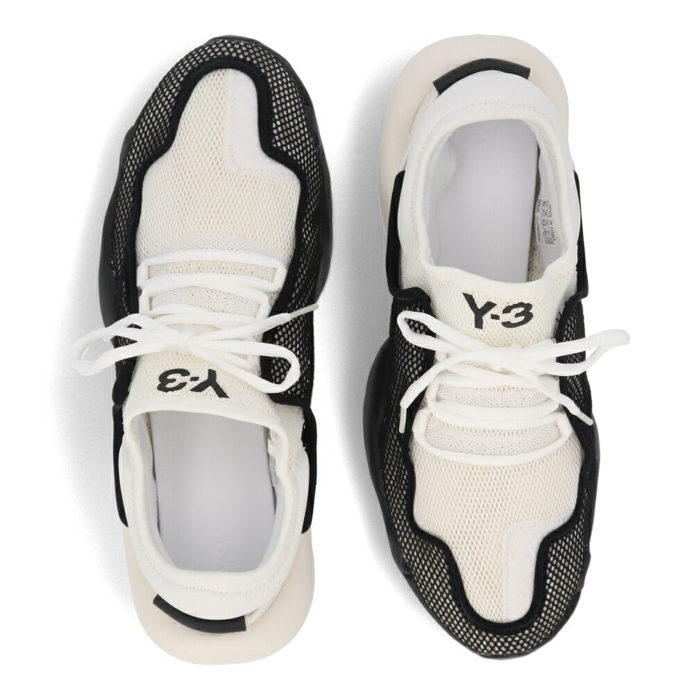 ワイスリー Y-3 シューズ スニーカー メンズ ren ホワイト×ブラック メッシュ 厚底 ロゴ メッシュ ツートンカラー アディダス ローカット EF2560