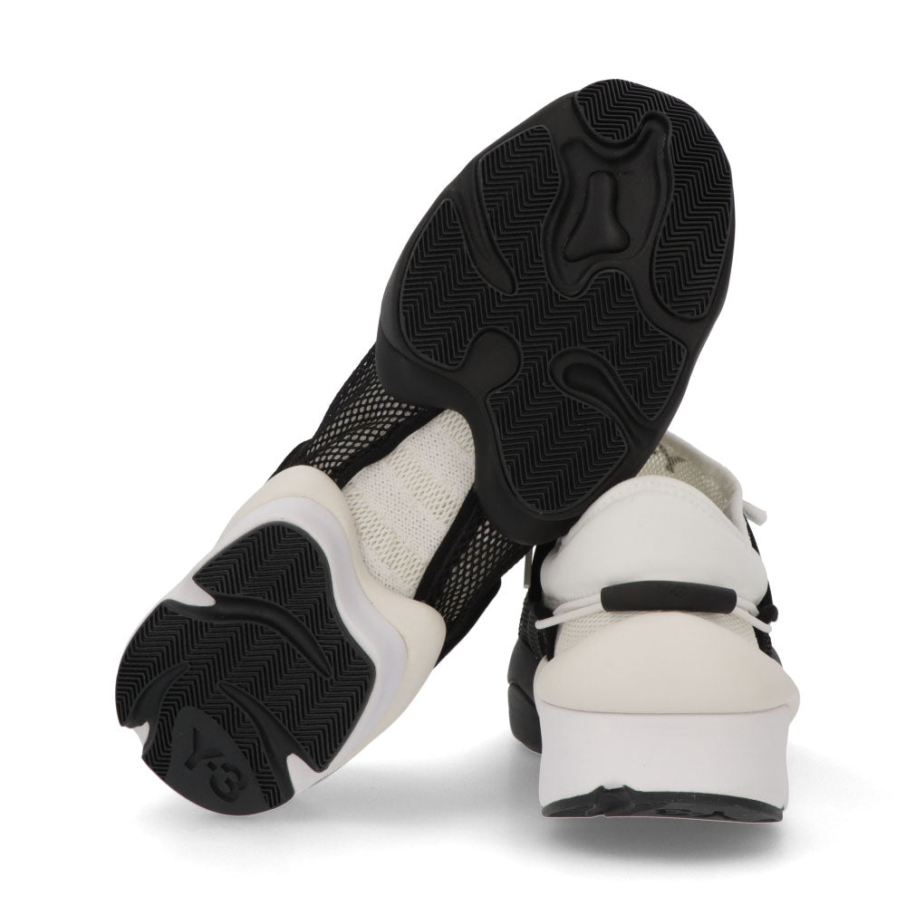 ワイスリー Y-3 シューズ スニーカー メンズ ren ホワイト×ブラック メッシュ 厚底 ロゴ メッシュ ツートンカラー アディダス ローカット EF2560