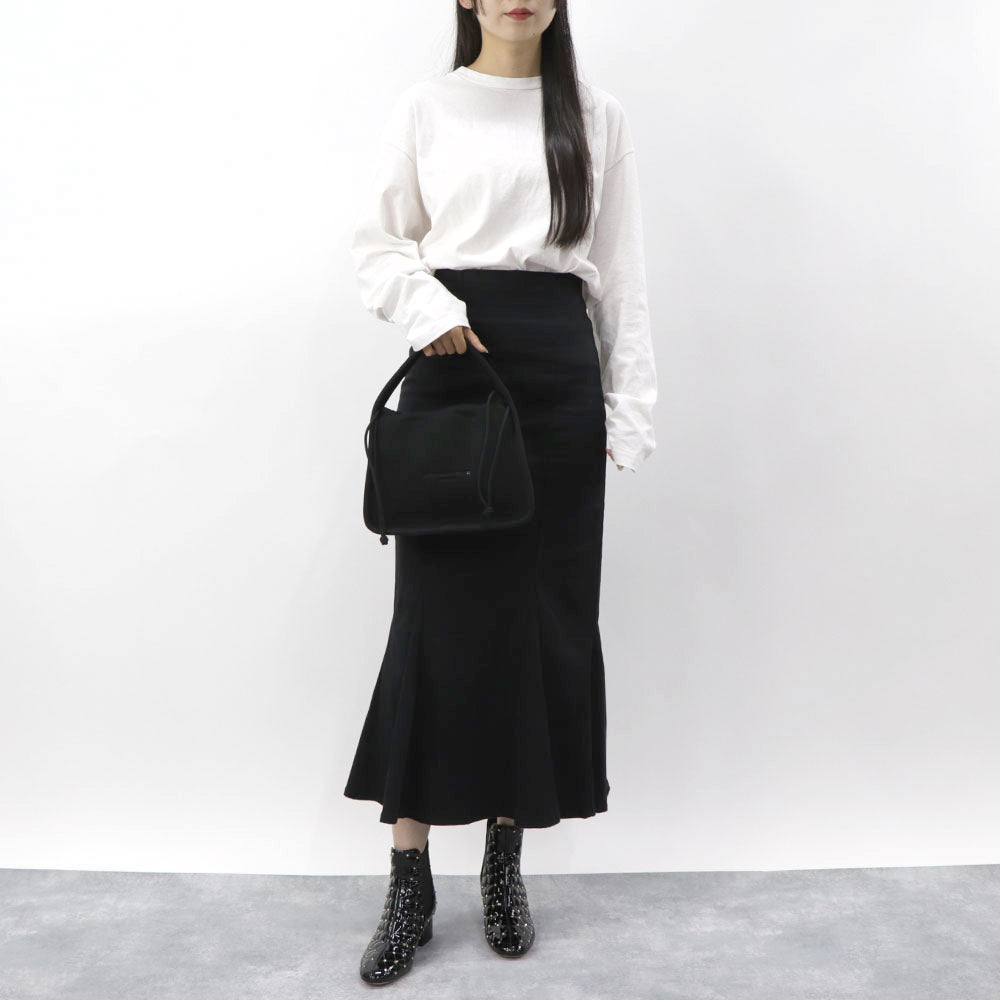 アレキサンダーワン ALEXANDER WANG バッグ ハンドバッグ レディース ブラック ポリエステル ナイロン ロゴ ニット スモールバッグ ドローストリング