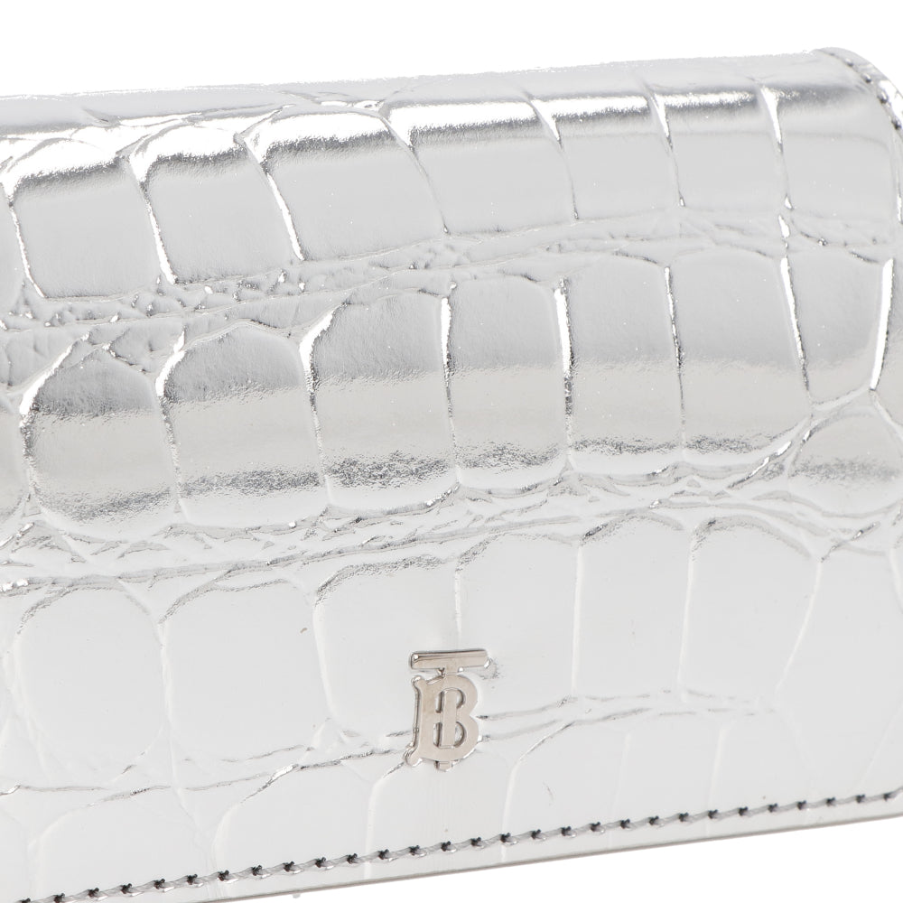 バーバリー BURBERRY ショルダーバッグ 8022565 A1422 レディース A1422 シルバー 財布 コインケース チェーンショルダー