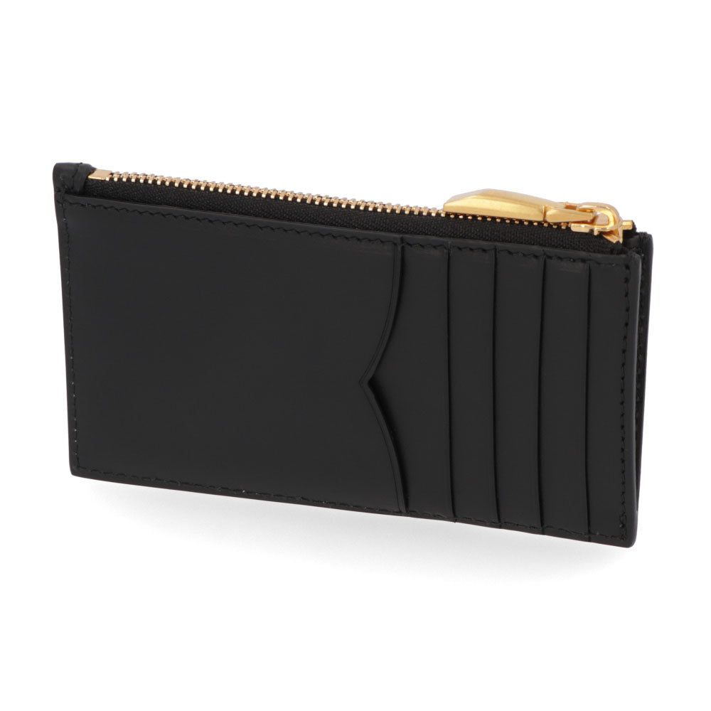 バリー BALLY 財布 小銭入れ・コインケース レディース EMBLEM ZIPPED CH ブラック レザー フラグメントケース カードケース ロゴ シンプル ゴールド金具 ミニ財布 6304800