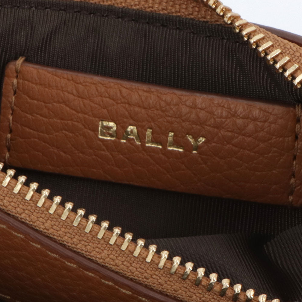 バリー BALLY 財布 小銭入れ・コインケース レディース PENNANT ZIP CH ブラウン レザー カードケース フラグメントケース ロゴ 柄 総柄 ミニ財布 6304811