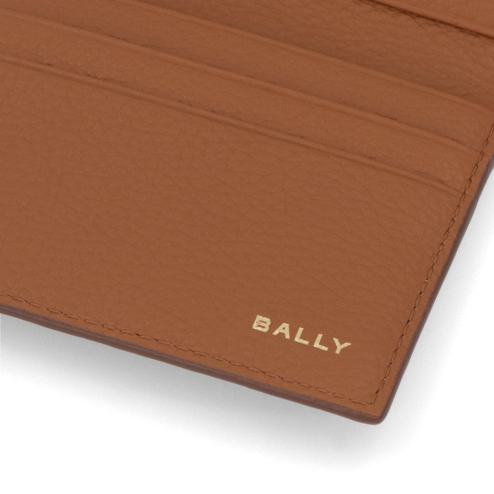 バリー BALLY 雑貨 カードケース ユニセックス ブラウン レザー メンズ レディース 定期入れ パスケース ペナントモチーフ ロゴ PNT_BUSINESS CC/I8D4O