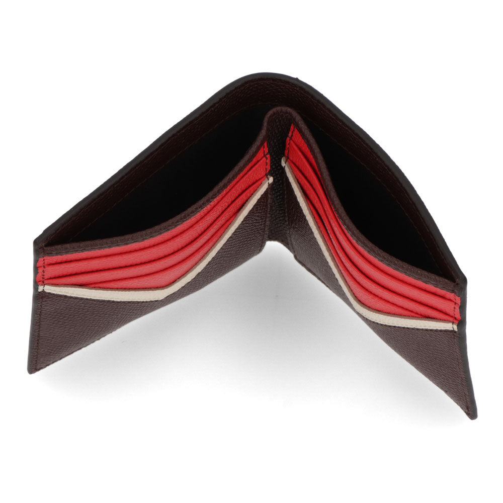 バリー BALLY 財布 二つ折り財布 メンズ ボルドー レザー ロゴ シンプル 無地 ウォレット 小銭入れなし FLAG_BIFOLD 8CCN/I8P1P