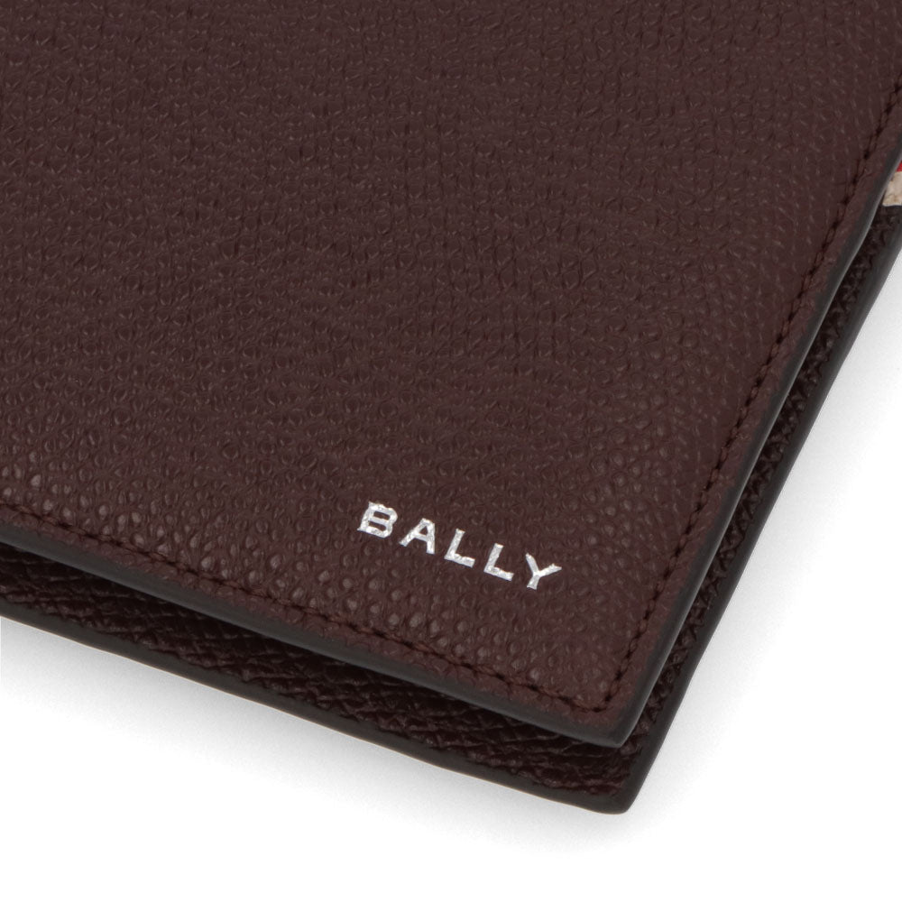バリー BALLY 財布 二つ折り財布 メンズ ボルドー レザー ロゴ シンプル 無地 ウォレット 小銭入れなし FLAG_BIFOLD 8CCN/I8P1P