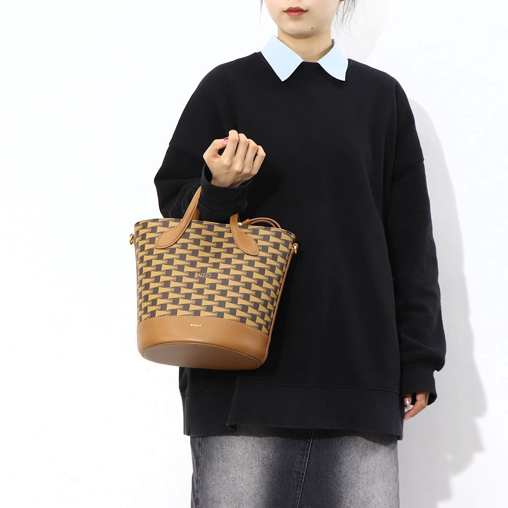 BALLY ショルダーバッグ  8 HOURS ブラウン バケットバッグ