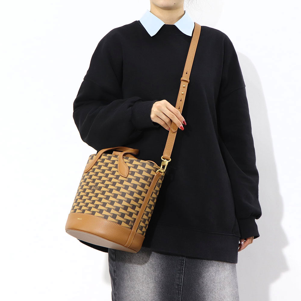 BALLY ショルダーバッグ  8 HOURS ブラウン バケットバッグ