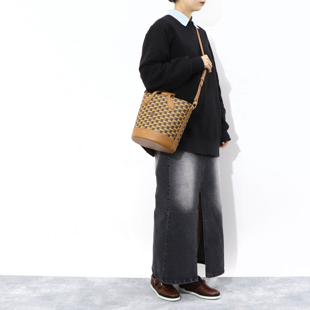 BALLY ショルダーバッグ  8 HOURS ブラウン バケットバッグ