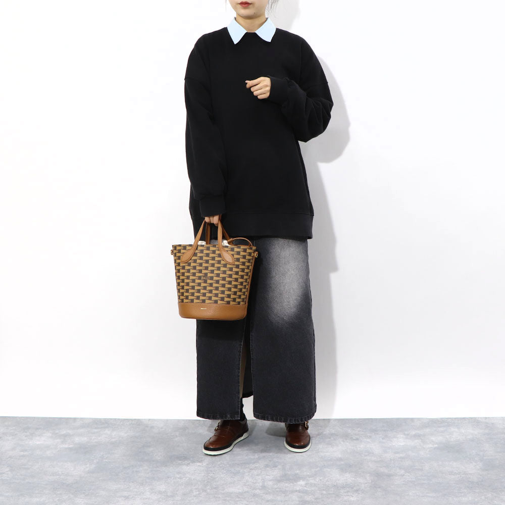 BALLY ショルダーバッグ  8 HOURS ブラウン バケットバッグ