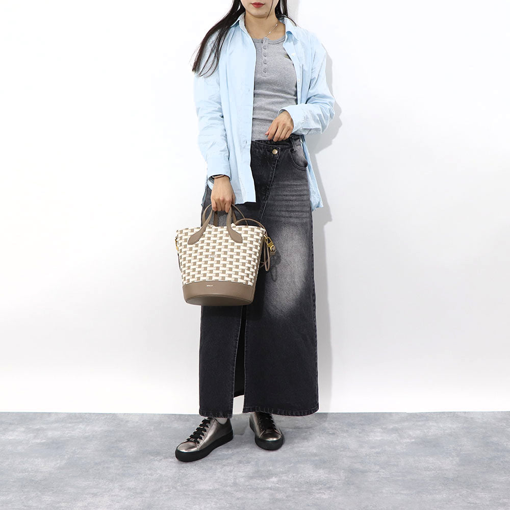 BALLY ショルダーバッグ  8 HOURS ブラウン バケットバッグ