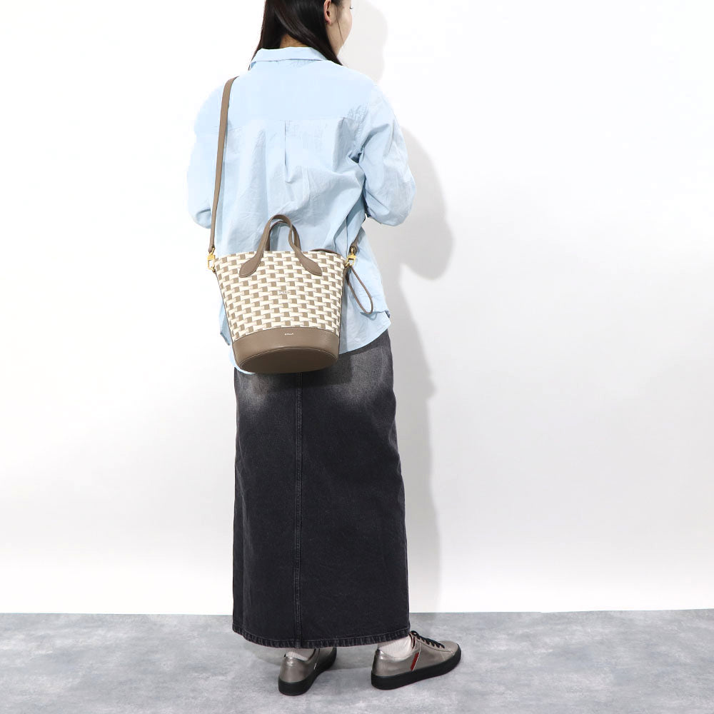 BALLY ショルダーバッグ  8 HOURS ブラウン バケットバッグ