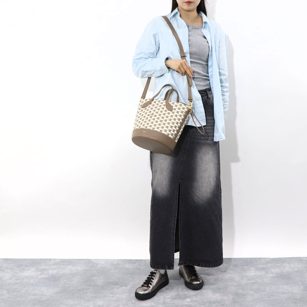 BALLY ショルダーバッグ  8 HOURS ブラウン バケットバッグ