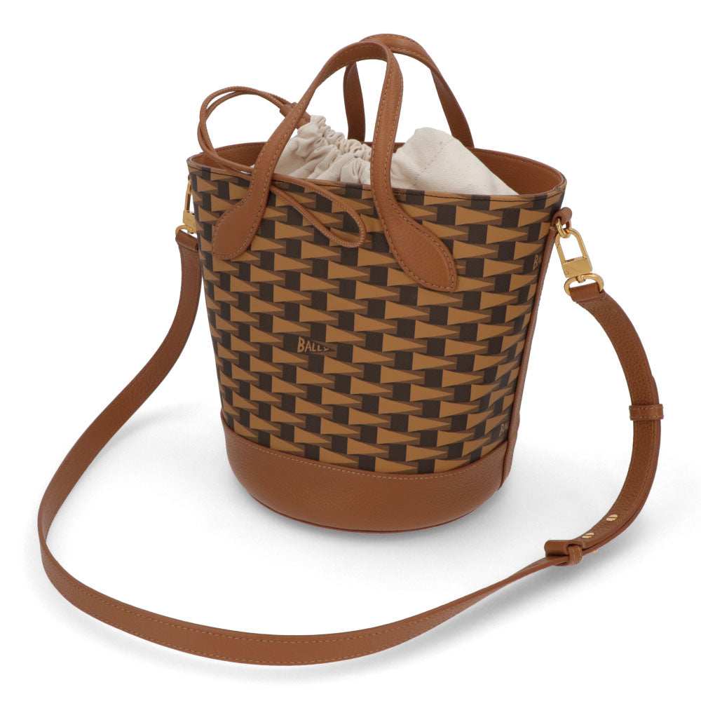 BALLY ショルダーバッグ  8 HOURS ブラウン バケットバッグ