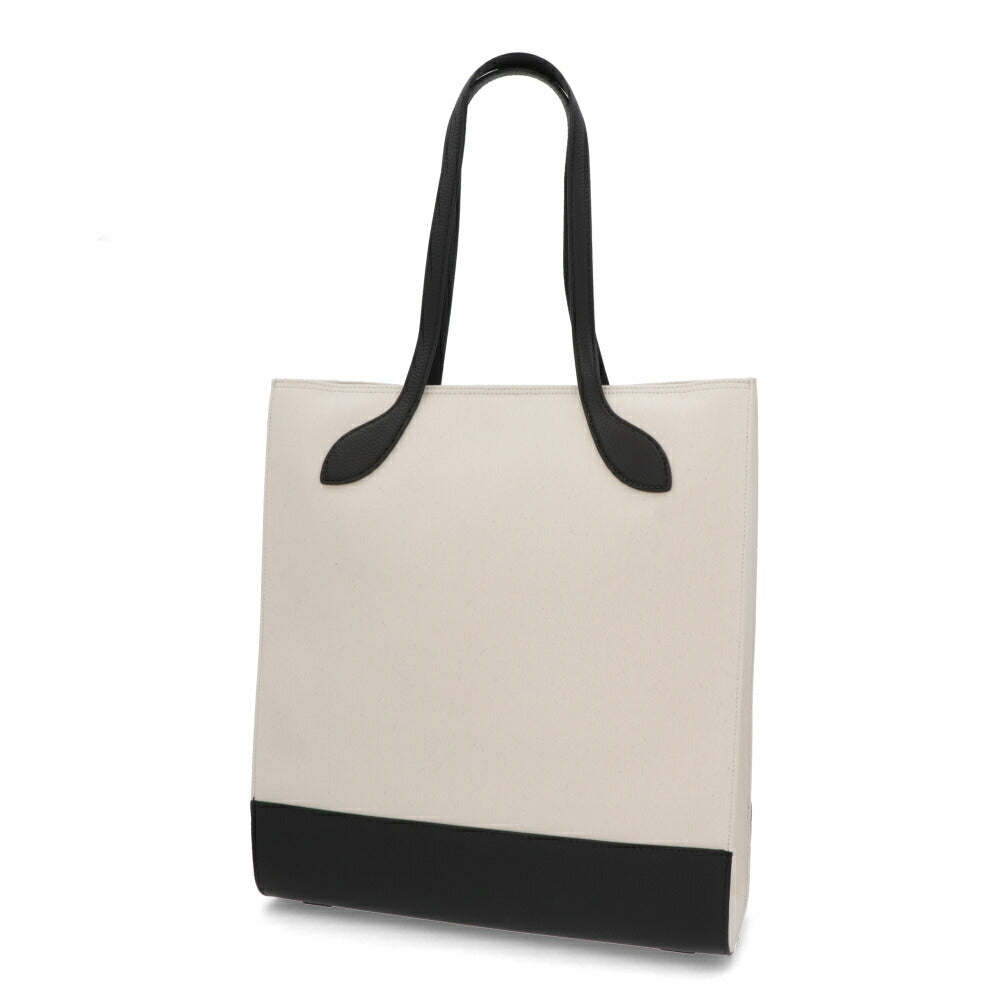 BALLY トートバッグ BAR KEEP ON NS ホワイト×ブラック