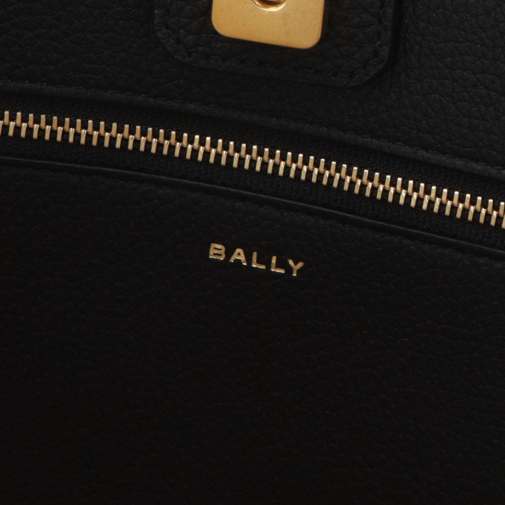 BALLY トートバッグ BAR KEEP ON NS ホワイト×ブラック