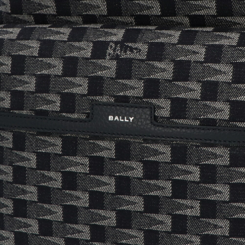 BALLY バックパック ネイビー レザー メペナントモチーフ